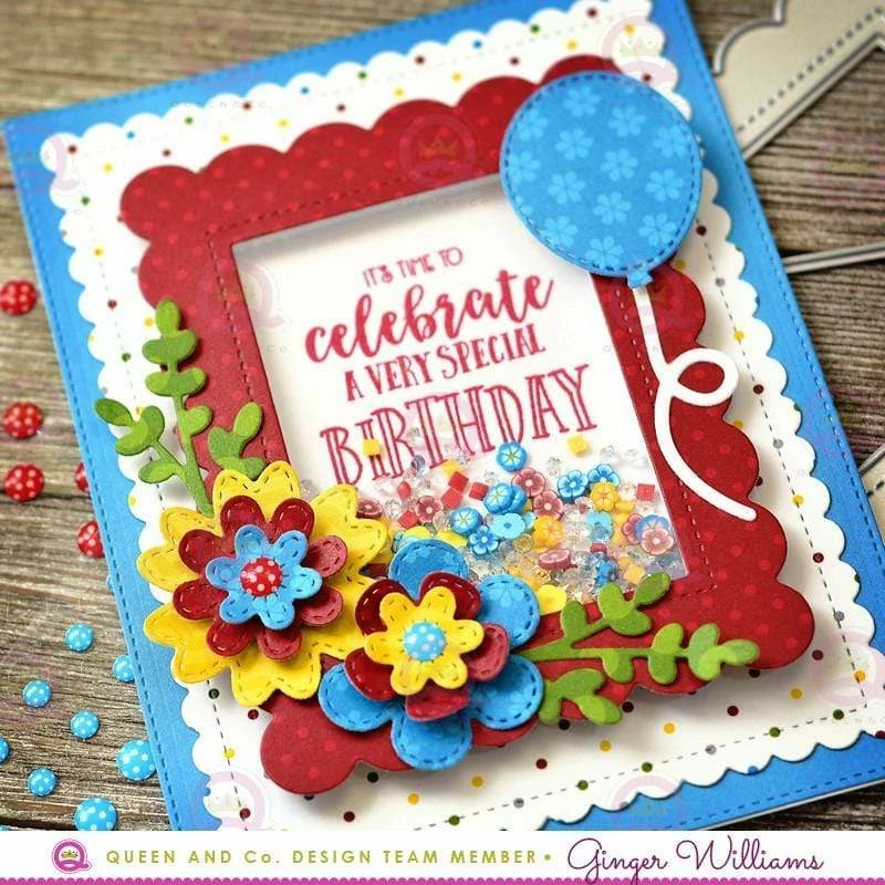 Queen & Co Frames Shaped Shaker Kit 6 Queen & Co Frames Shaped Shaker Kit