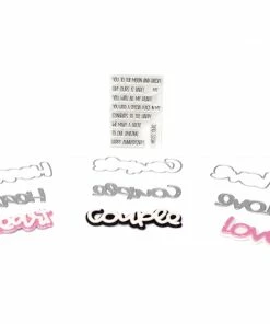 Queen & Co Word Dies Love Sentiment Stackers