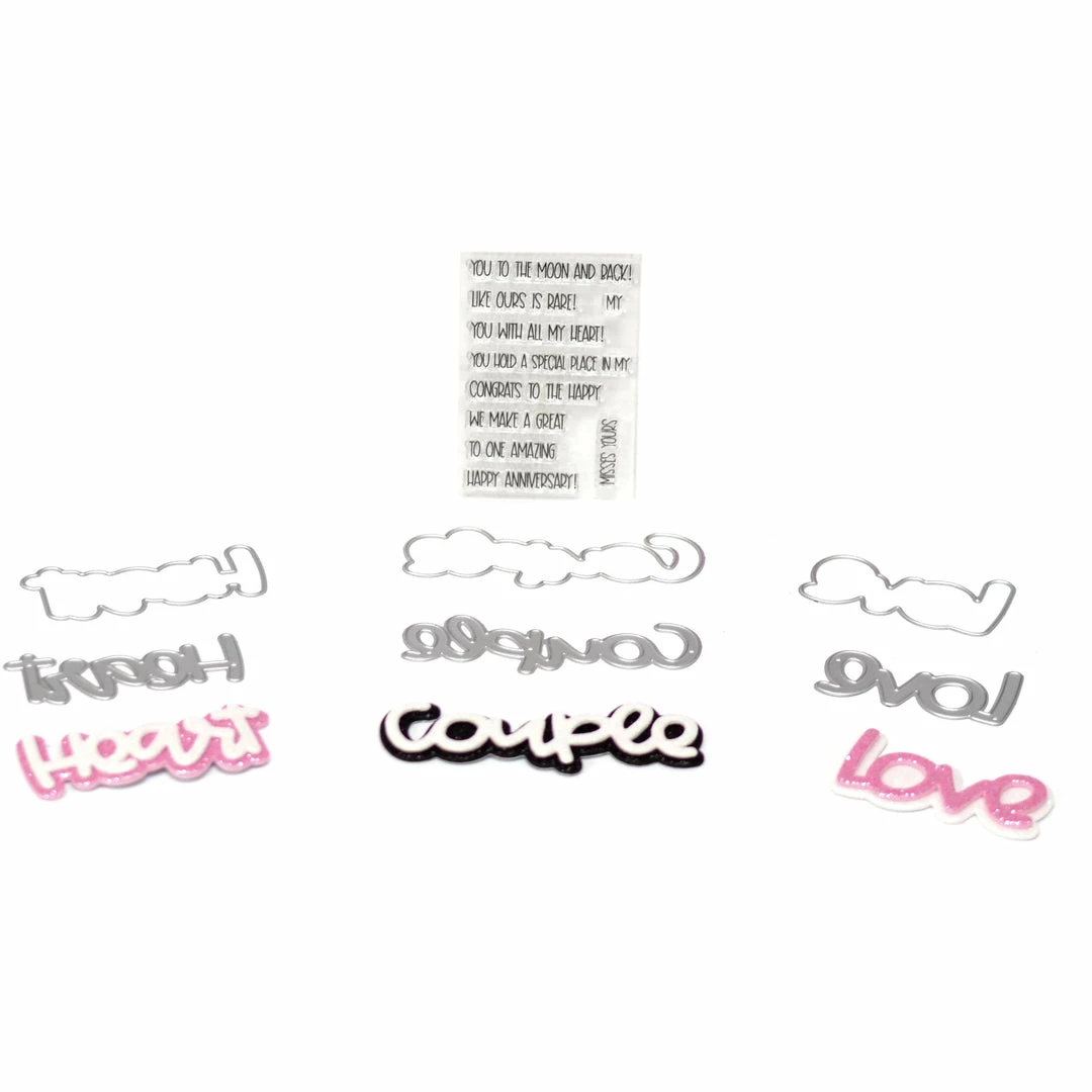 Queen & Co Word Dies Love Sentiment Stackers 2 Queen & Co Word Dies Love Sentiment Stackers