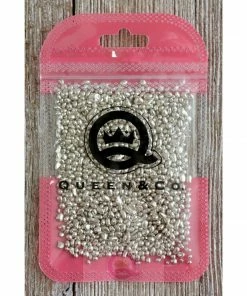 Queen & Co Metallic Sea Glass Silver