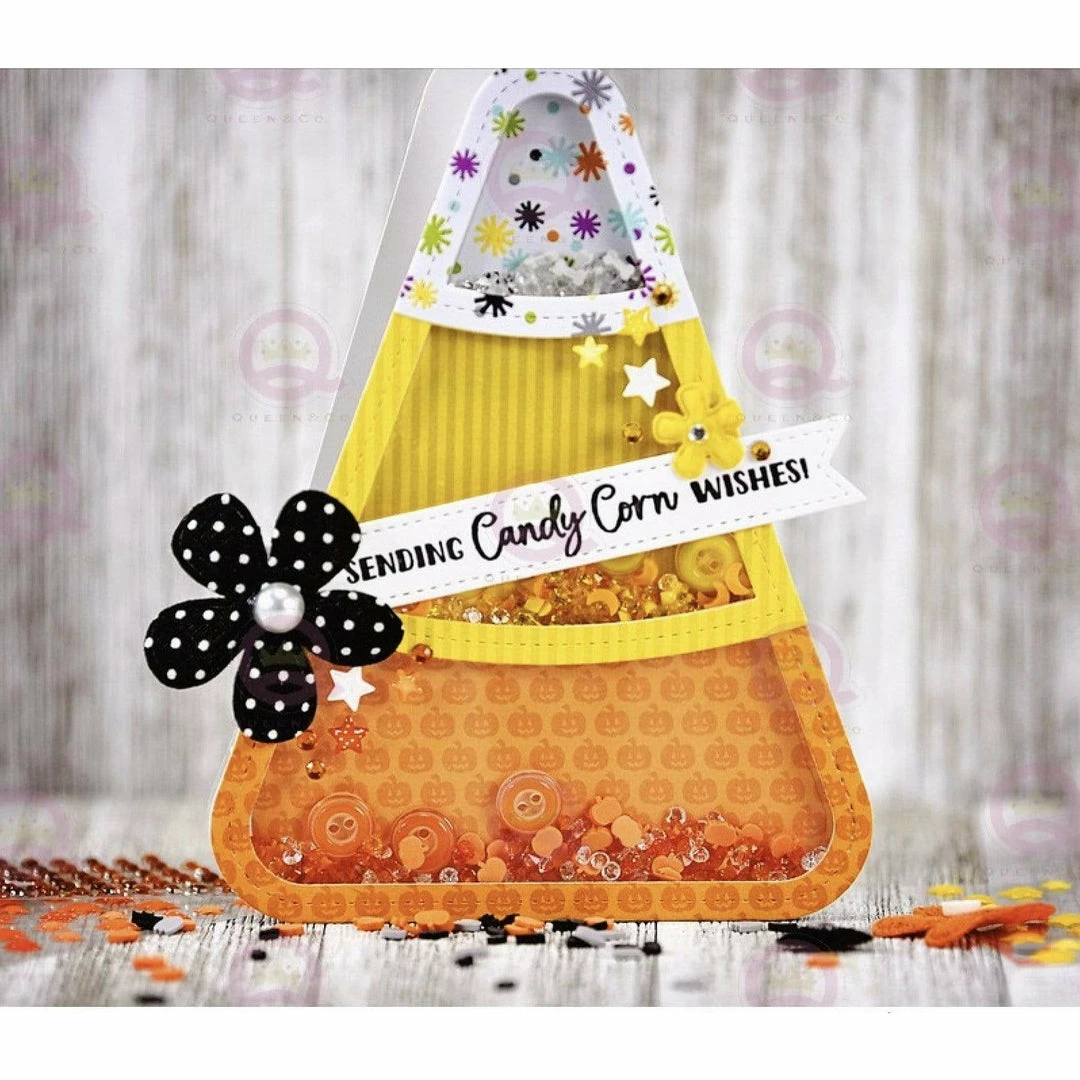 Queen & Co Shaped Shaker Kits Candy Corn Shaped Shaker 1 Queen & Co Shaped Shaker Kits Candy Corn Shaped Shaker