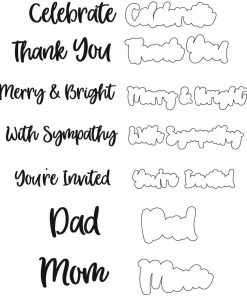 Queen & Co Sentiment Stacker Dies #1 Word Dies