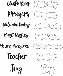 Queen & Co Word Dies Sentiment Stackers Dies #2