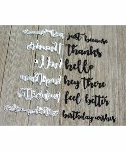 Queen & Co Word Dies Set #4