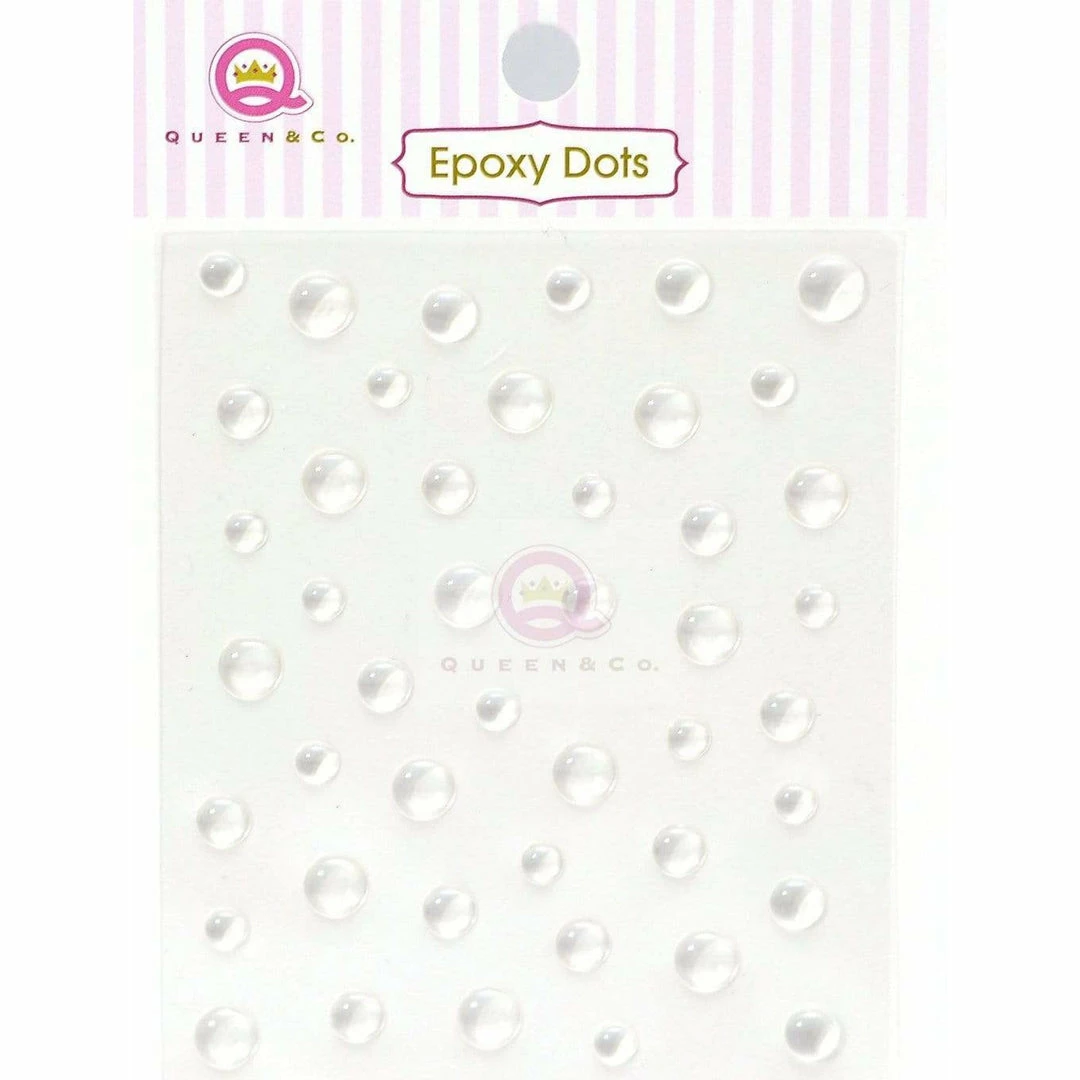 Queen & Co Clear Epoxy Stickers Bling 1 Queen & Co Clear Epoxy Stickers Bling