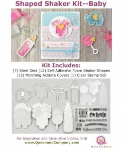 Queen & Co Shaped Shaker Kits Baby Shaped Shaker Set