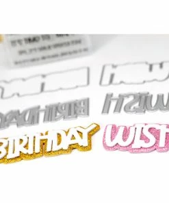Queen & Co Word Dies Wish Big Sentiment Stackers