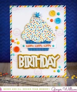 Queen & Co Word Dies Wish Big Sentiment Stackers