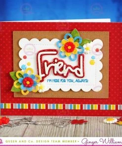 Queen & Co Word Dies Friends Sentiment Stacker Kit