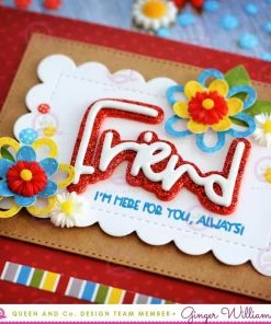 Queen & Co Word Dies Friends Sentiment Stacker Kit