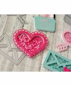 Queen & Co Shaped Shaker Kits Love Letter Shaped Shaker