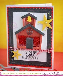 Queen & Co Shaped Shaker Kits School Days Shaped Shaker Kit