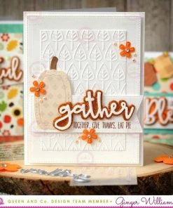 Queen & Co Fall Sentiment Stackers Word Dies