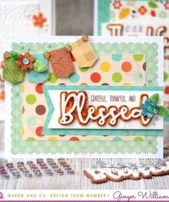 Queen & Co Fall Sentiment Stackers Word Dies