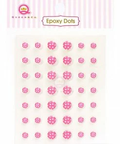 Queen & Co Epoxy Dot Polka Pink Bling