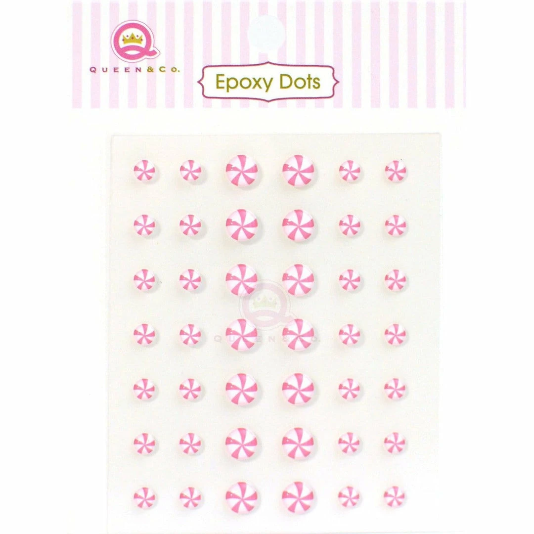 Queen & Co Epoxy Dot Swirl Pink Bling 1 Queen & Co Epoxy Dot Swirl Pink Bling