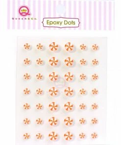 Queen & Co Epoxy Dot Swirl Orange