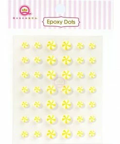 Queen & Co Epoxy Dot Swirl Yellow Bling