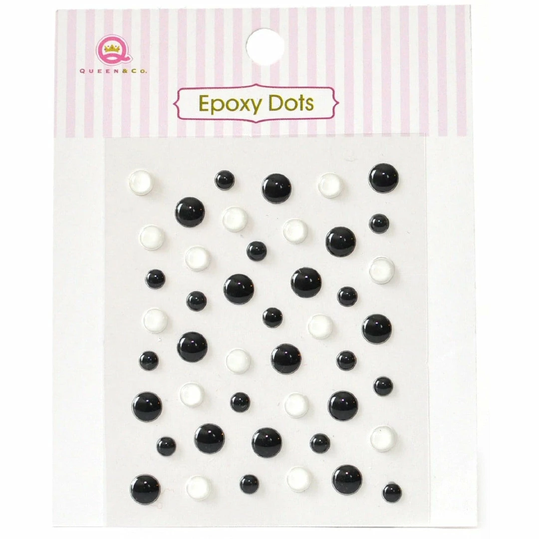 Queen & Co Epoxy Dots Neutral 1 Queen & Co Epoxy Dots Neutral