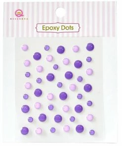 Queen & Co Epoxy Dots Purple Bling