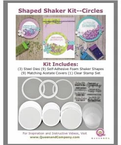 Queen & Co Shaped Shaker Kits Circle Shaped Shaker Set