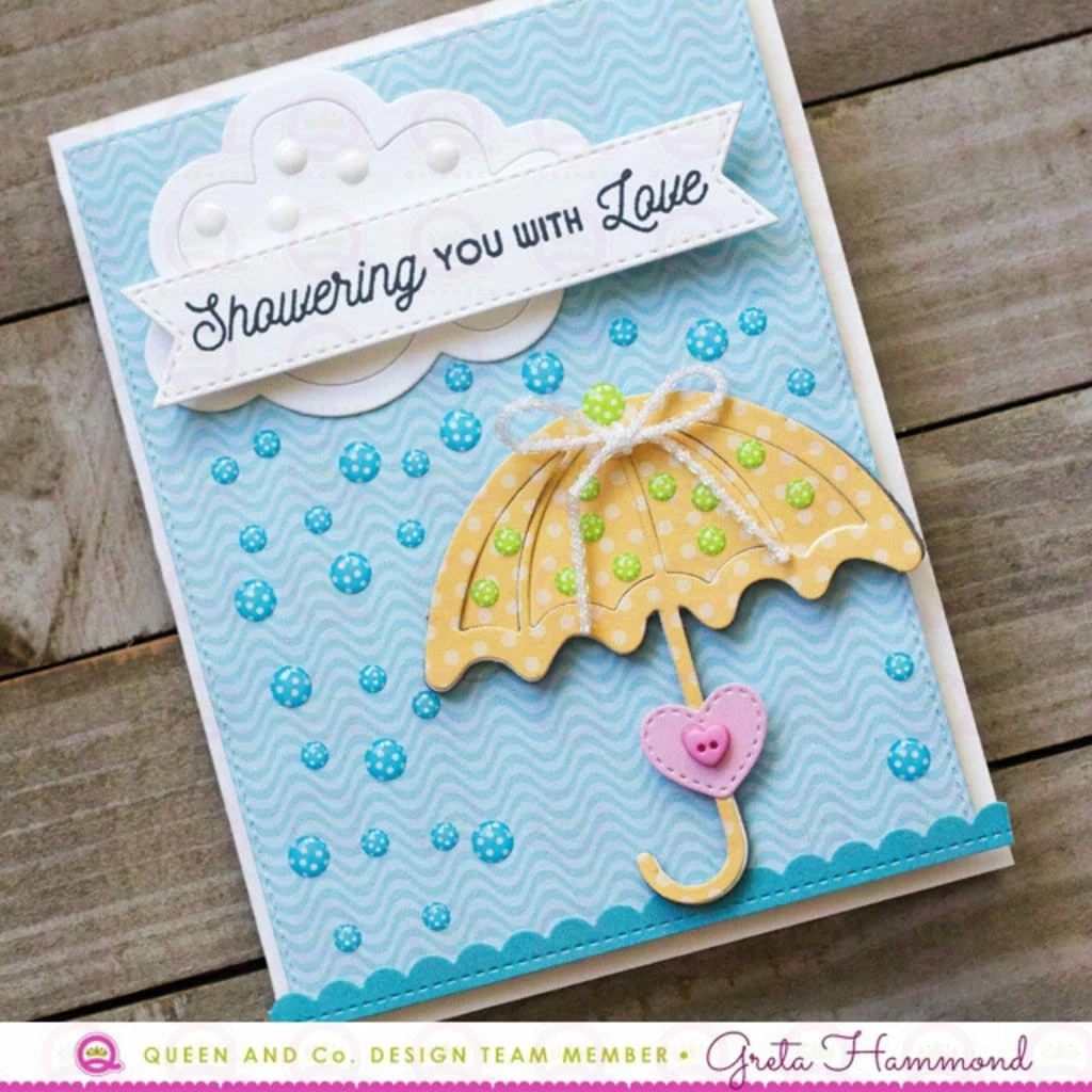 Queen & Co Epoxy Dot Polka Pink Bling 4 Queen & Co Epoxy Dot Polka Pink Bling