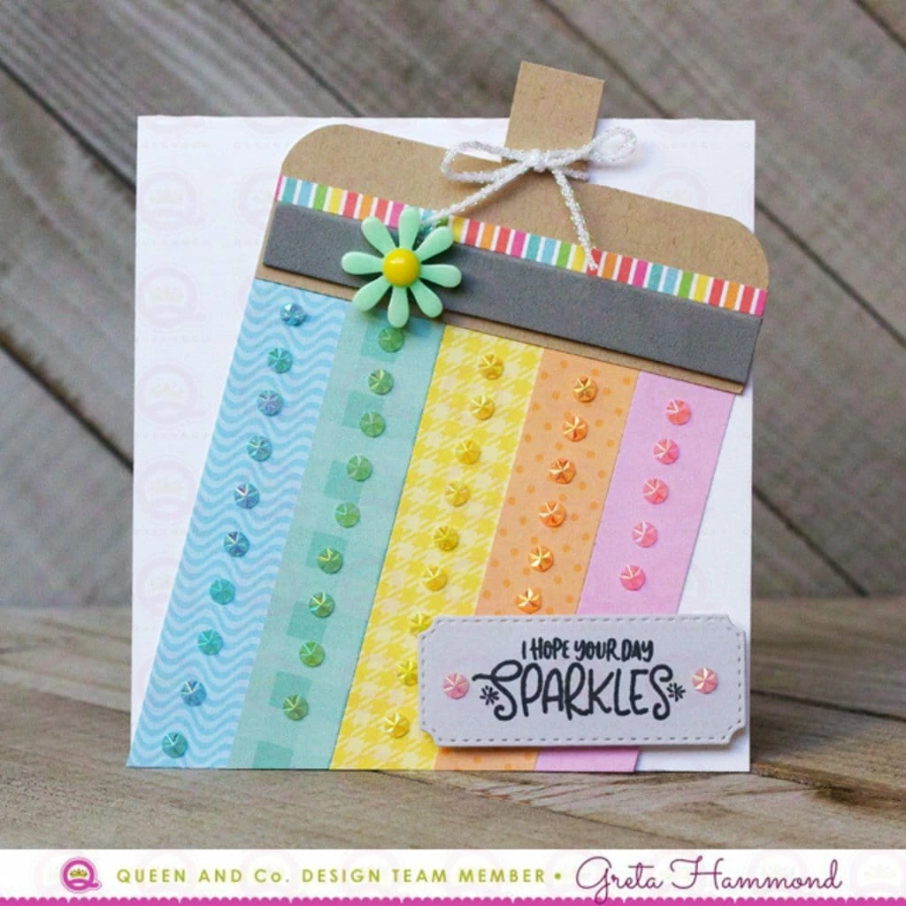 Queen & Co Bling Ice Flower Orange 3 Queen & Co Bling Ice Flower Orange