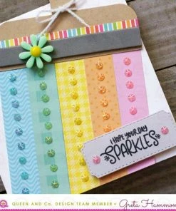 Queen & Co Bling Ice Flower Orange