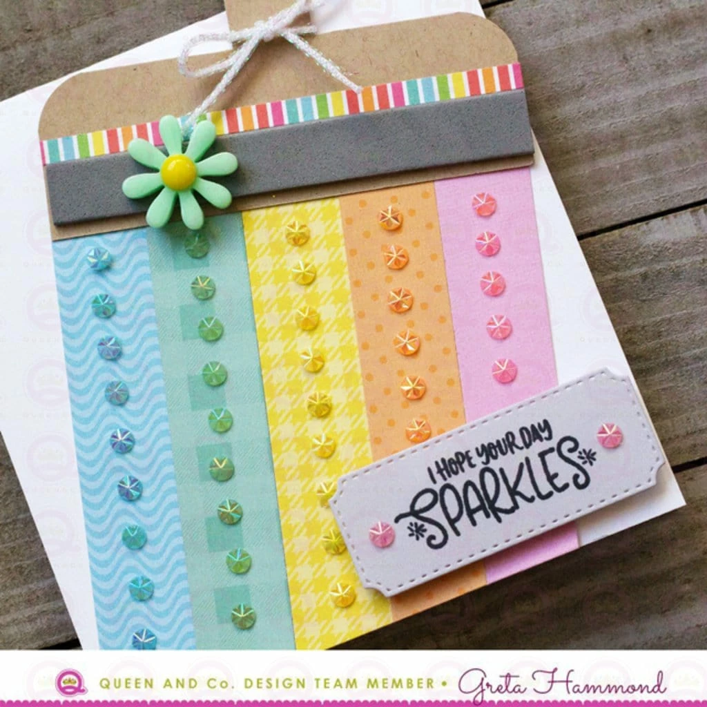 Queen & Co Bling Ice Flower Orange 2 Queen & Co Bling Ice Flower Orange