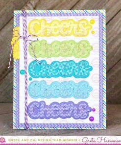 Queen & Co Congrats Sentiment Stacker Kit Word Dies