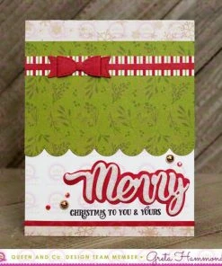 Queen & Co Holiday Sentiment Stackers