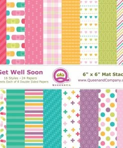 Queen & Co Paper Pads Get Well Patterned Paper Pad