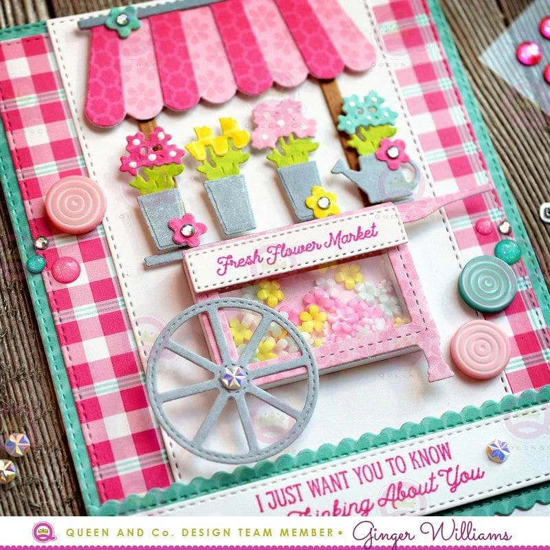 Queen & Co Bitty Blooms Topping Set New 3 Queen & Co Bitty Blooms Topping Set New