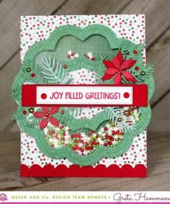 Queen & Co Coming Soon Wreath Shaped Shaker