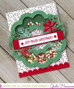 Queen & Co Coming Soon Wreath Shaped Shaker