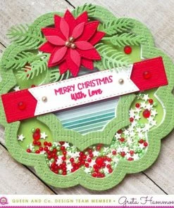 Queen & Co Coming Soon Wreath Shaped Shaker