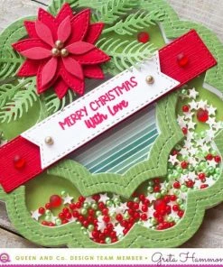 Queen & Co Coming Soon Wreath Shaped Shaker