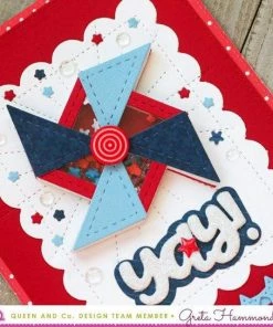 Queen & Co Shaped Shaker Kits Patriotic Shaped Shaker