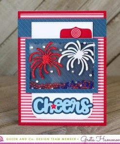 Queen & Co Shaped Shaker Kits Patriotic Shaped Shaker