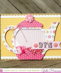 Queen & Co Teapot Shaped Card Kit. Coming Soon