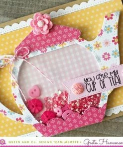 Queen & Co Teapot Shaped Card Kit. Coming Soon