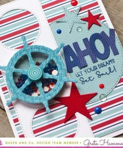 Queen & Co Shaped Shaker Kits Nautical Life Shaped Shaker