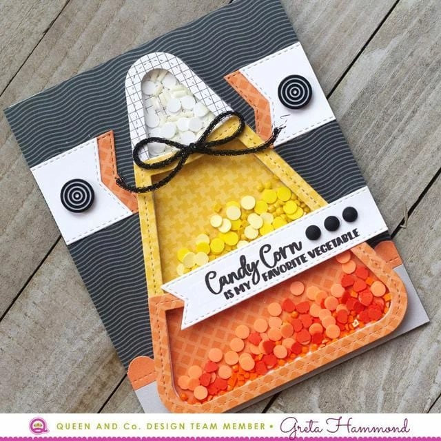 Queen & Co Shaped Shaker Kits Candy Corn Shaped Shaker 4 Queen & Co Shaped Shaker Kits Candy Corn Shaped Shaker