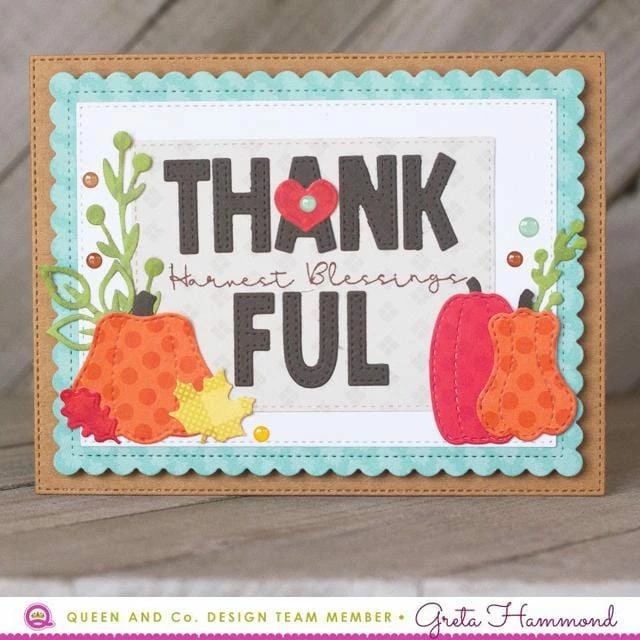 Queen & Co Foundation & Border Fall Foundation Die Set 9 Queen & Co Foundation & Border Fall Foundation Die Set