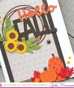 Queen & Co Foundation & Border Fall Foundation Die Set