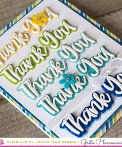 Queen & Co Sentiment Stacker Dies #1 Word Dies