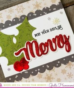 Queen & Co Holiday Sentiment Stackers