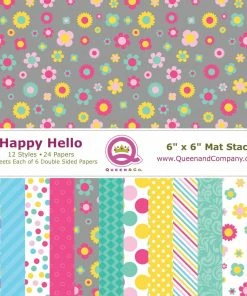 Queen & Co Word Dies Hello Sentiment Stackers