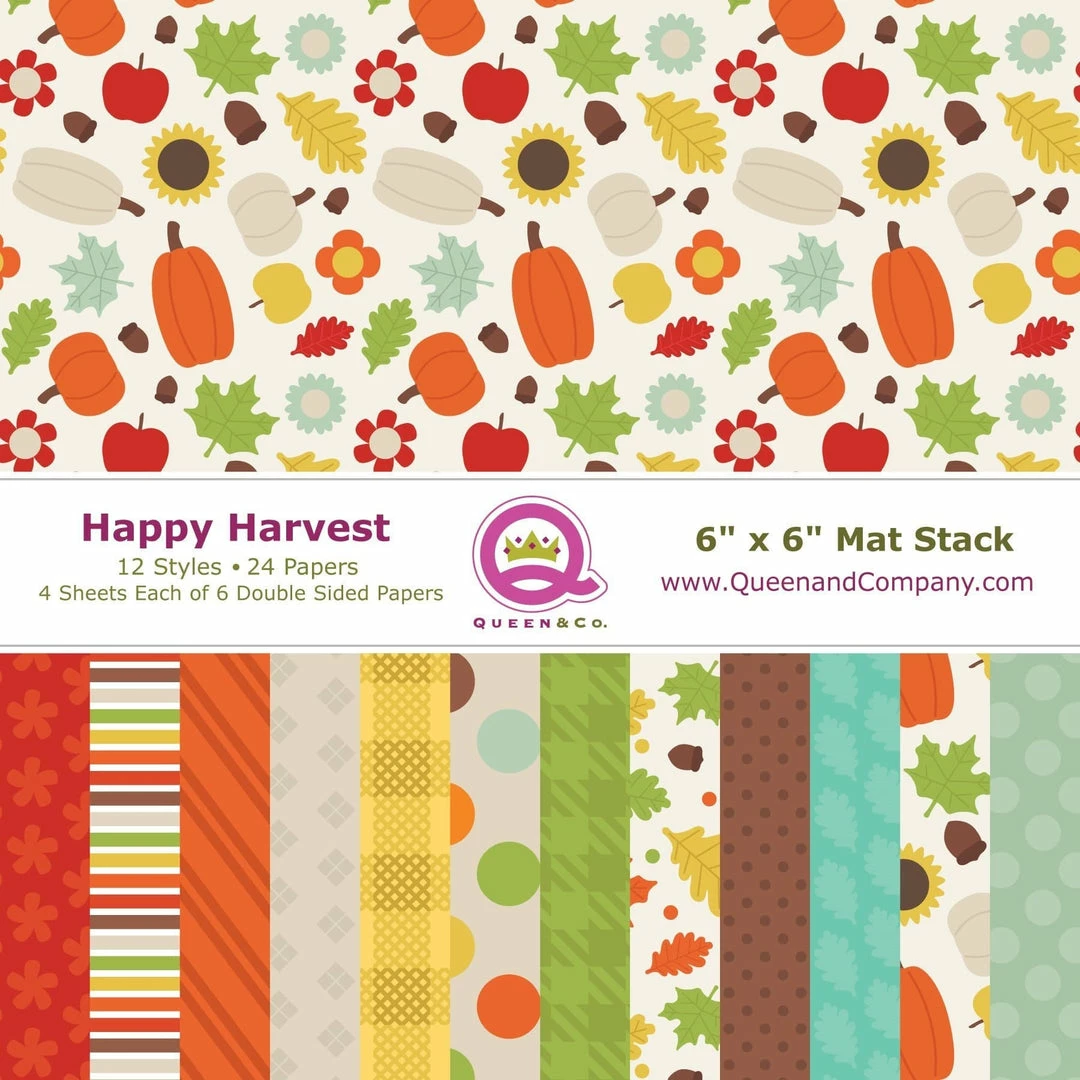 Queen & Co Happy Harvest Paper Pad 1 Queen & Co Happy Harvest Paper Pad
