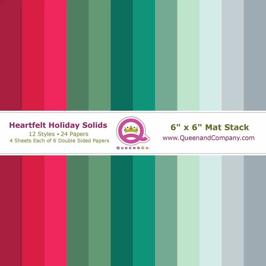 Queen & Co Paper Pads Heartfelt Holiday Solid Paper Pad 1 Queen & Co Paper Pads Heartfelt Holiday Solid Paper Pad